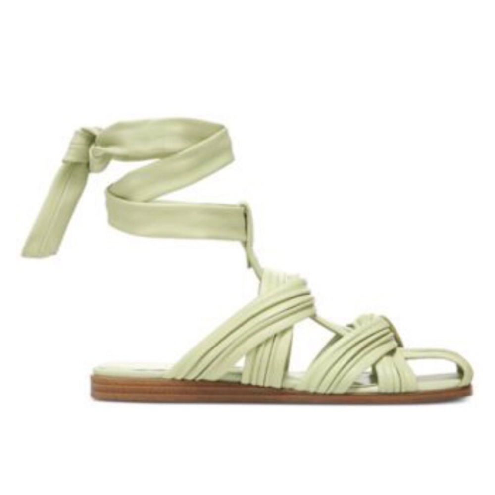Sam Edelman Womens Imogene Pistachio Leather Ankle Gladiator Sandals Size 8 - Picture 3 of 16